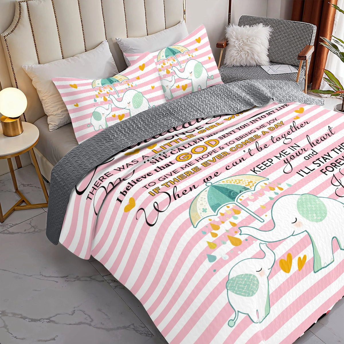 Shineful All Season Quilt 3-Piece Set Grandma's Love