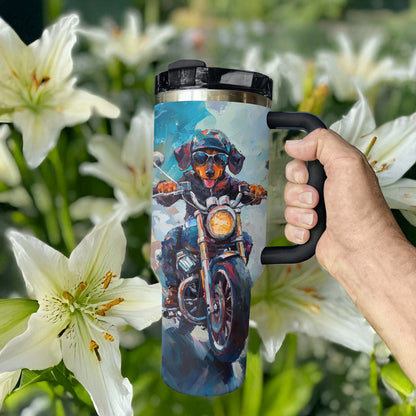 Shineful Tumbler Dashing Dachshund Rider