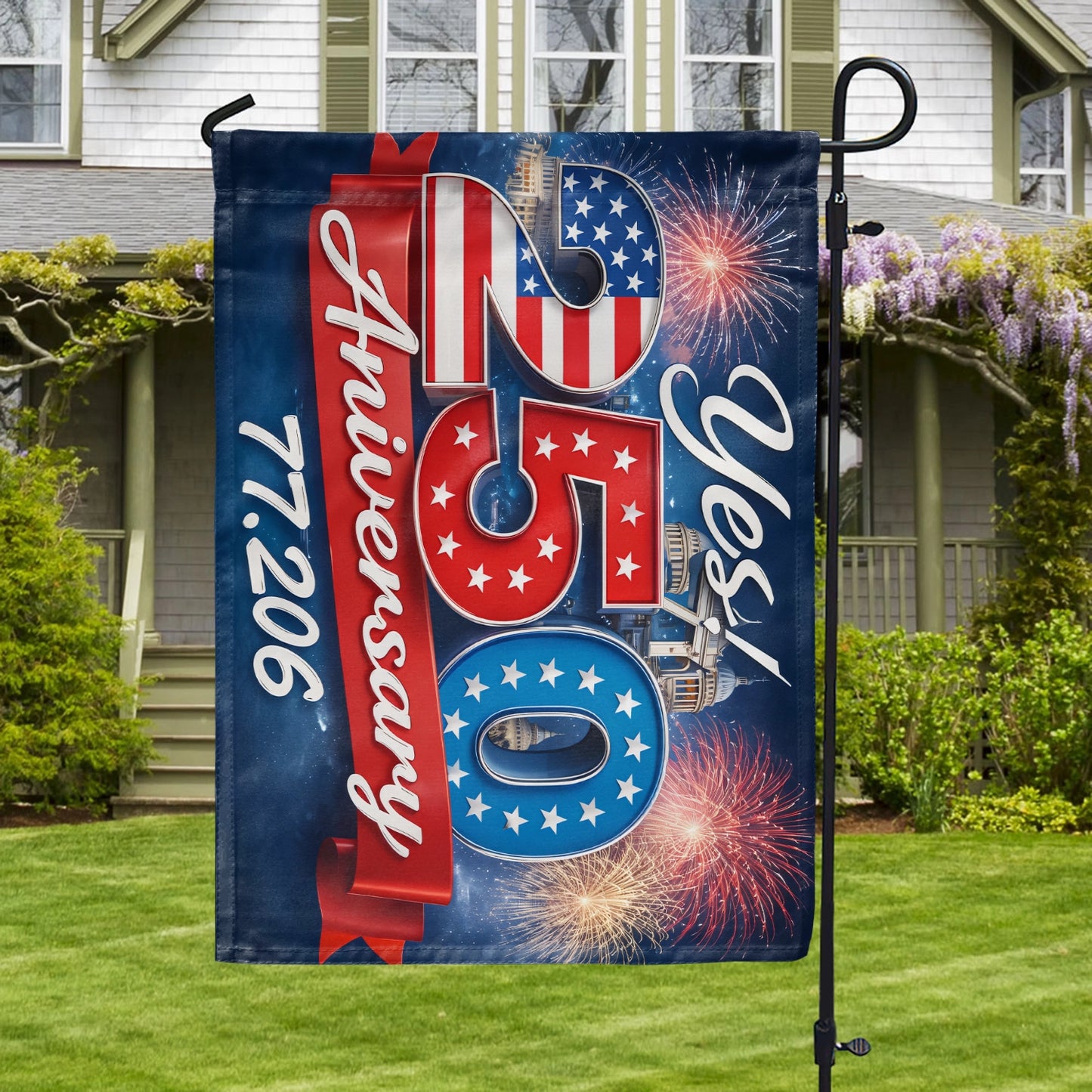 Shineful Gargen Flag 12" x 18" - Yes to the American Story
