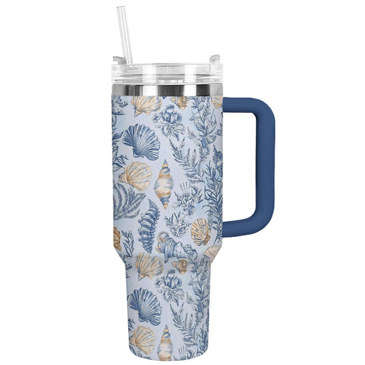 Shineful Tumbler Coral & Shells Coastal
