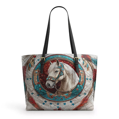 Shineful Leather Tote Bag -  Native Grace