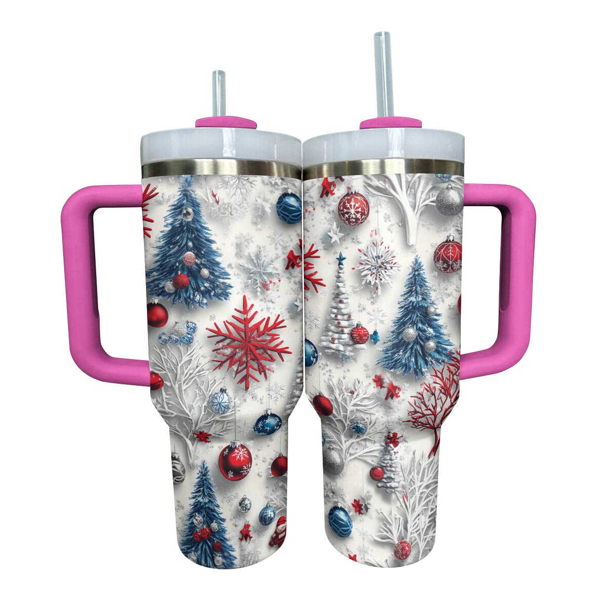 Shineful Glossy Tumbler Sparkling Christmas Trees Lovely