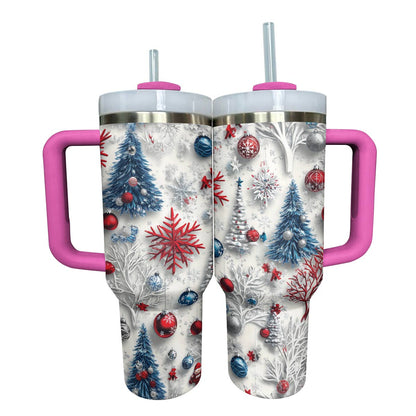 Shineful Glossy Tumbler Sparkling Christmas Trees Lovely