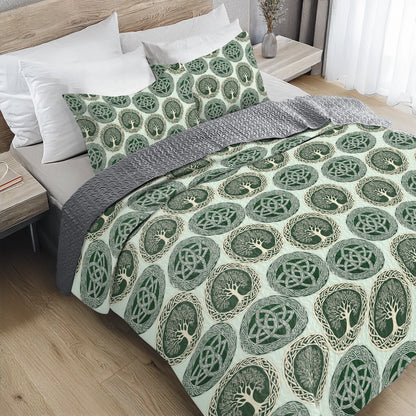 Shineful All Season Quilt 3-Piece Set - Celtic Tree of Life & Knotwork