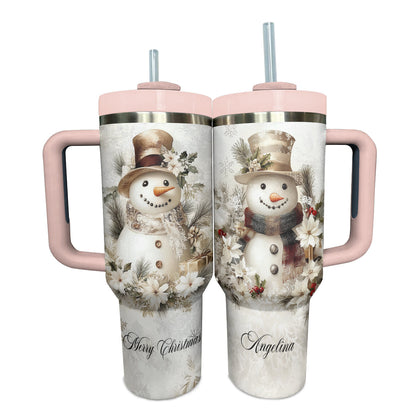 Shineful Tumbler Pesonalized Yellow Snowman