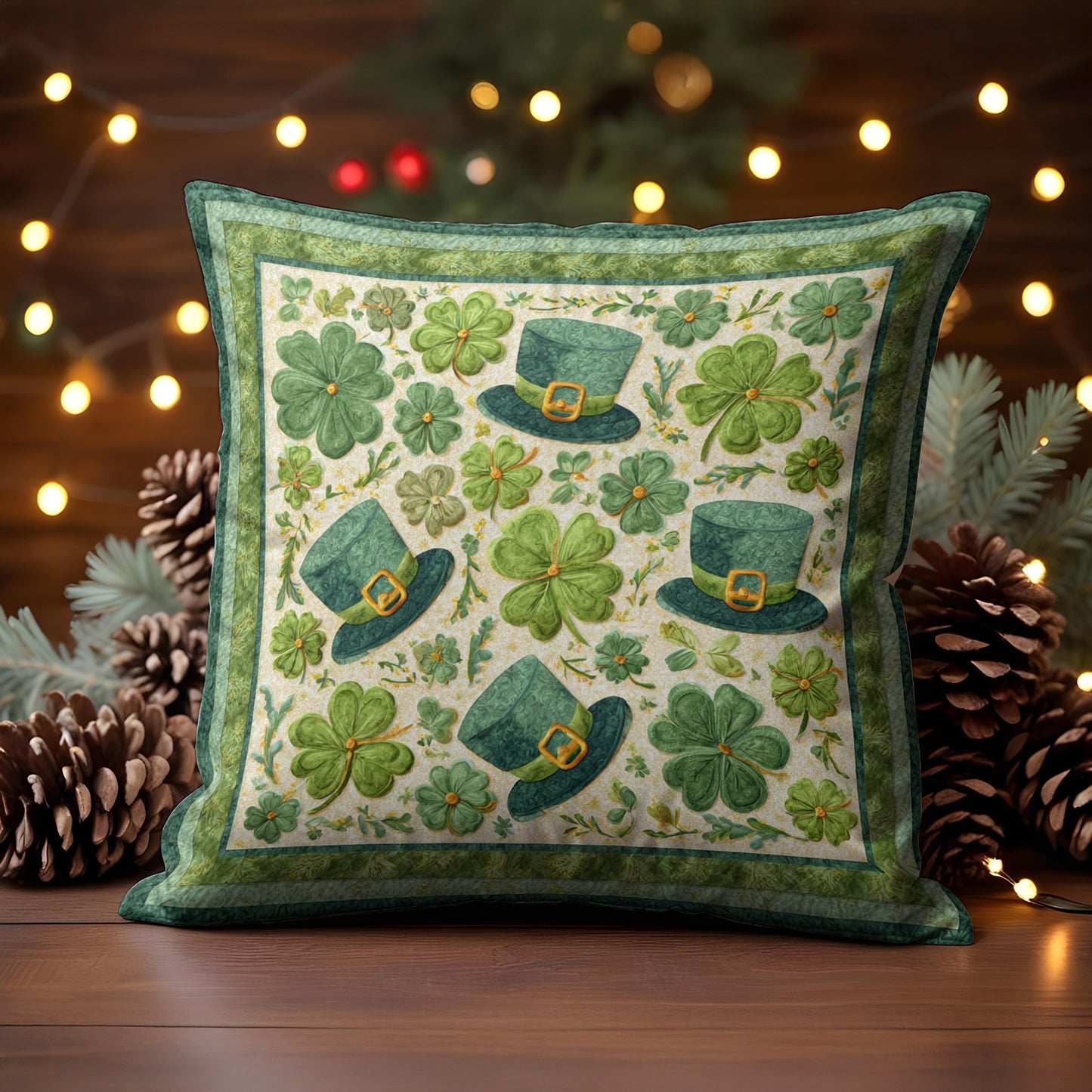 Shineful 2D Print Cushion Cover, Pillowcase, Pillows Covers Lucky Leprechaun