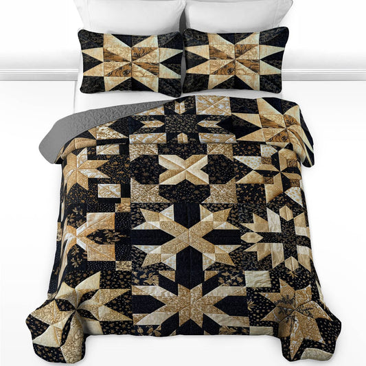 Shineful All Season Quilt 3-Piece Set Luxury Blocks
