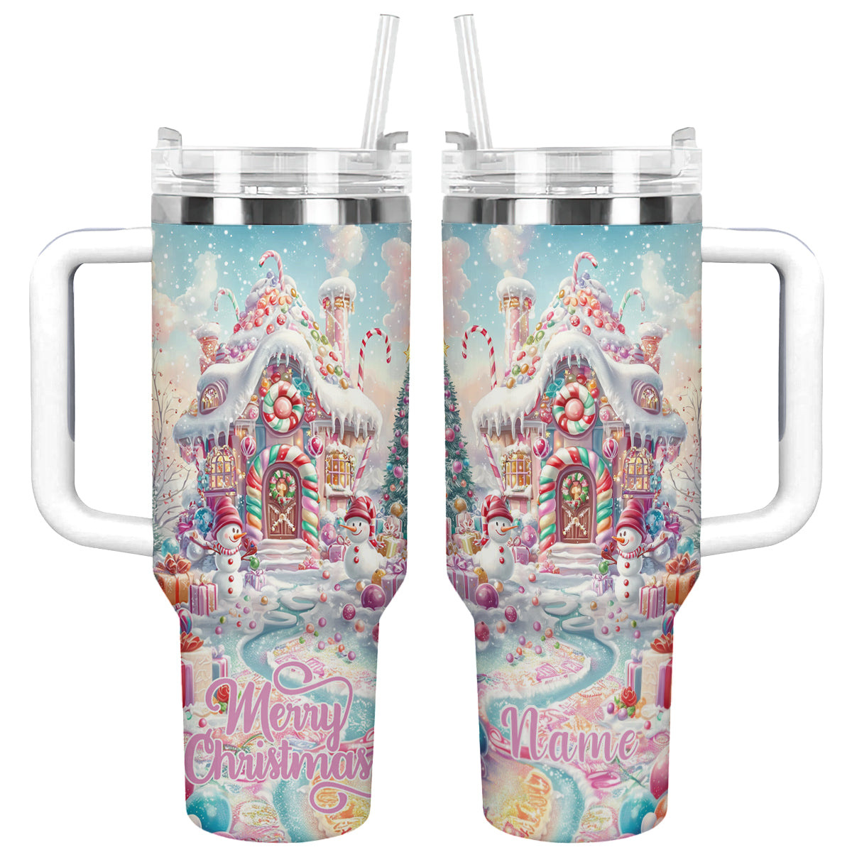 Shineful Tumbler Gingerbread House Christmas
