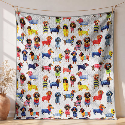 Shineful Quilt 3-Piece Set Dachshund Amazing Stylish