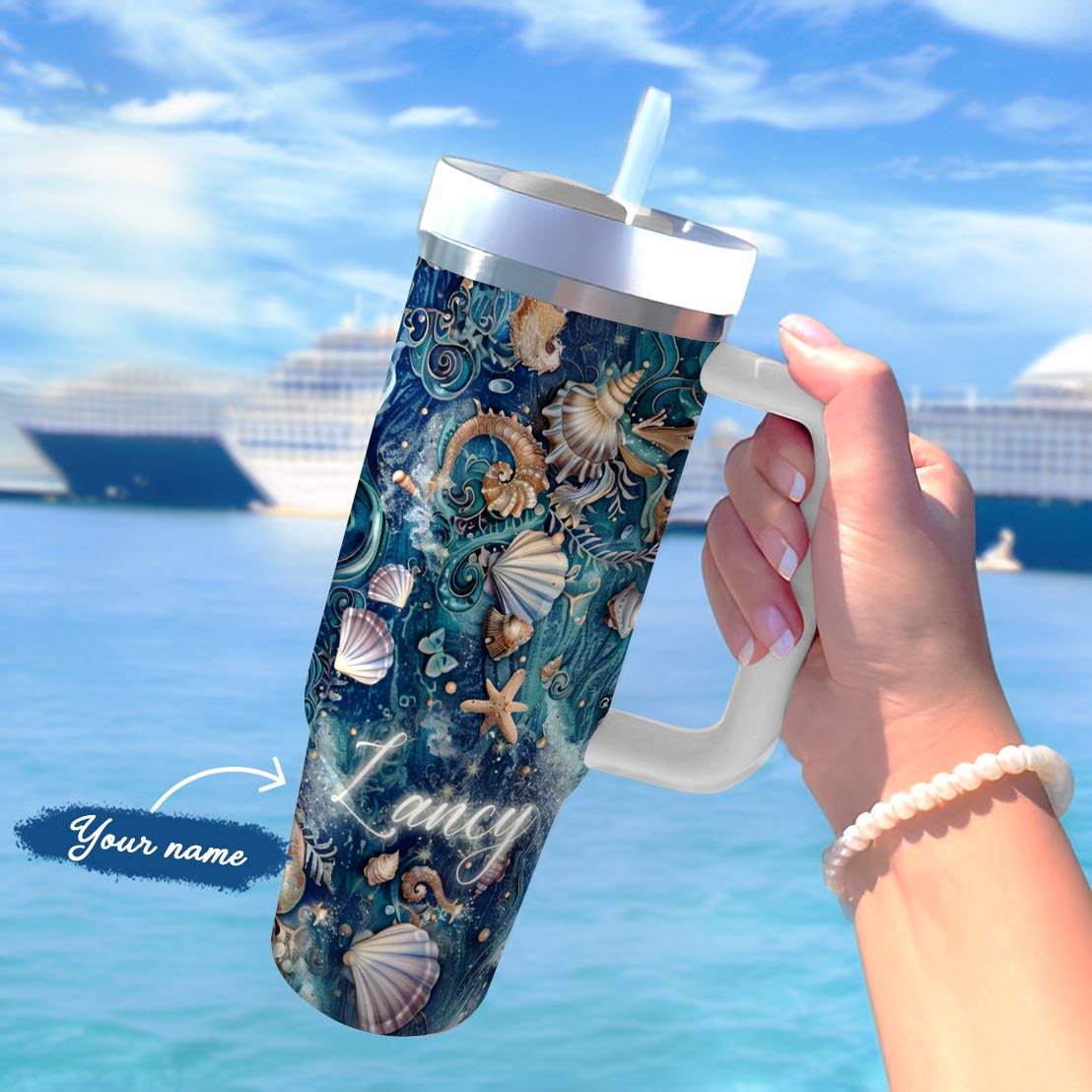 Shineful Glossy Tumbler Ocean Mystique