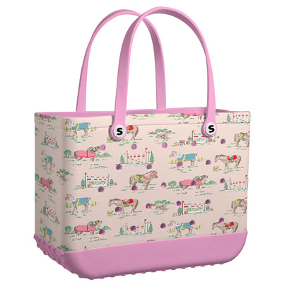 Shineful Bundle Beach Bag And Tumbler Horse Racing
