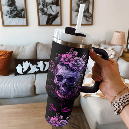 Shineful Tumbler Personalized Skull Gothic Charm