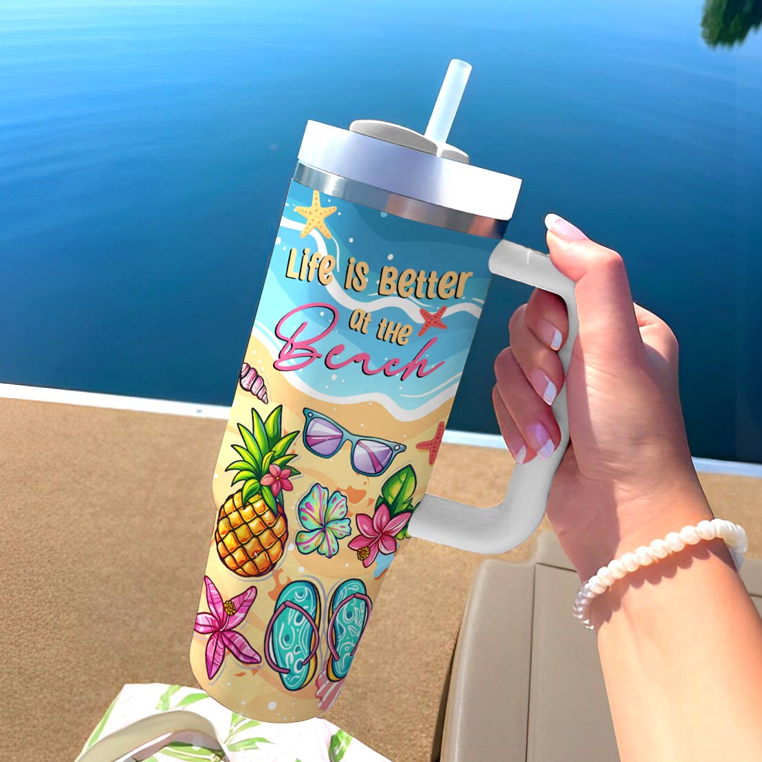 Shineful Tumbler Life Is Better At The Beach