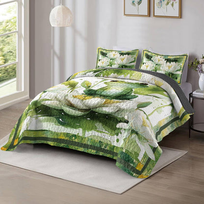 Shineful All Season Quilt 3-Piece Little Frog