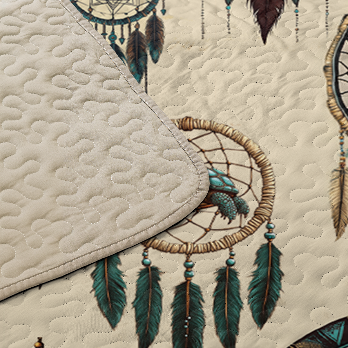 Shineful All Season Quilt 3-Piece Set Native Spirits Dreamcatcher