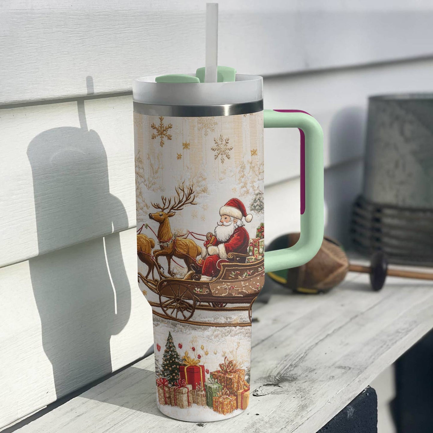 Shineful Tumbler Santa Sleigh