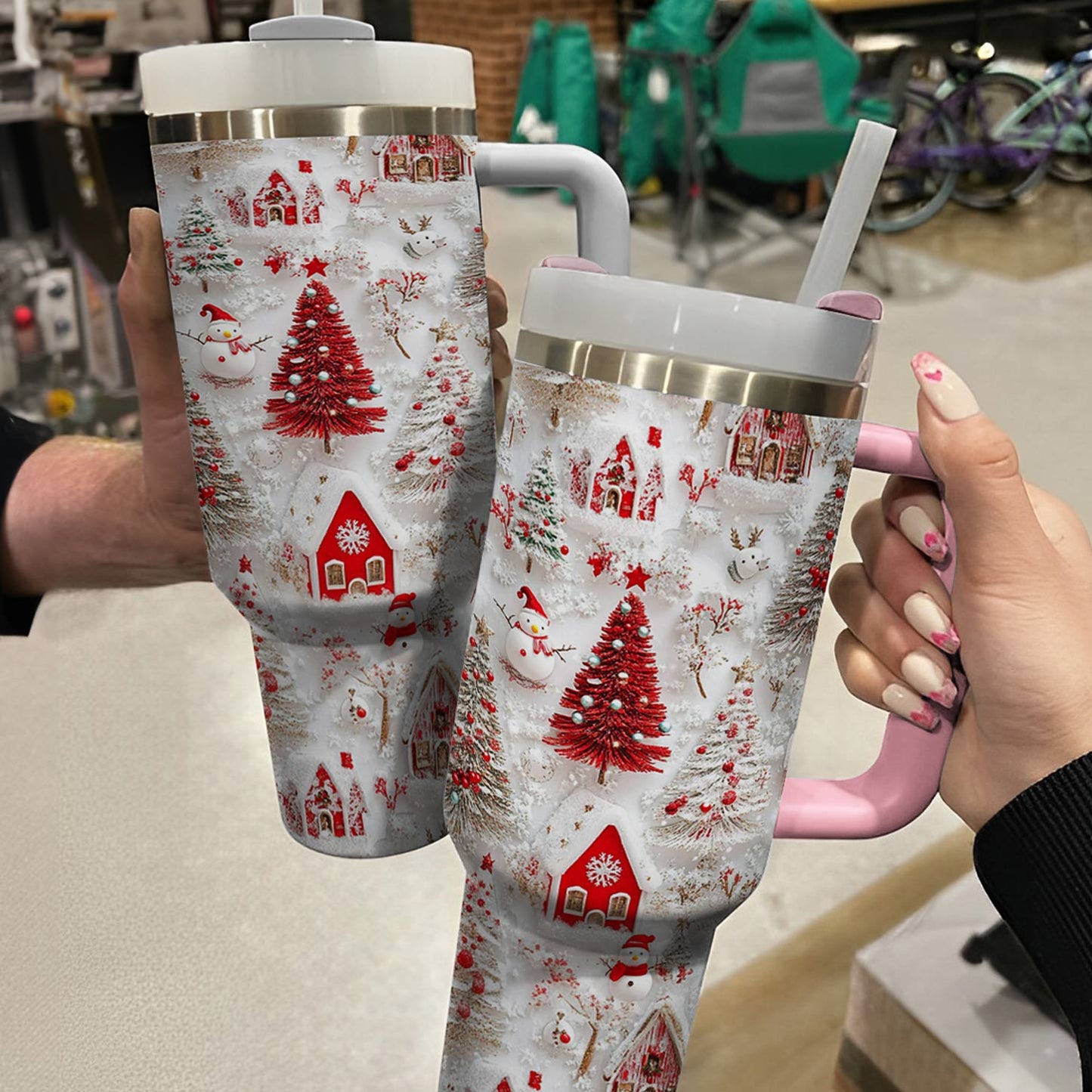 Shineful Glossy Tumbler Cheerful Christmas