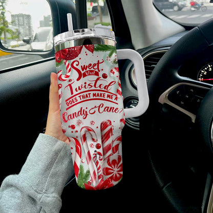 Shineful Glossy Tumbler Sweet Candy Cane Christmas