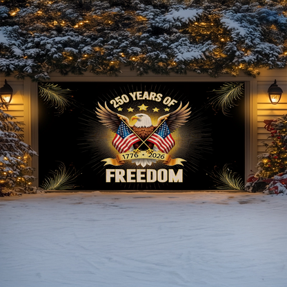 Shineful Garage Door Banner Decoration Liberty Endures