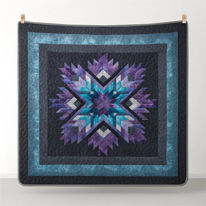 Shineful All Season Quilt 3-Piece Set Midnight Aurora Star