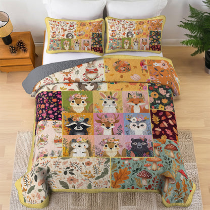 Shineful All Season Quilt 3-Piece Set Woodland Wonderland