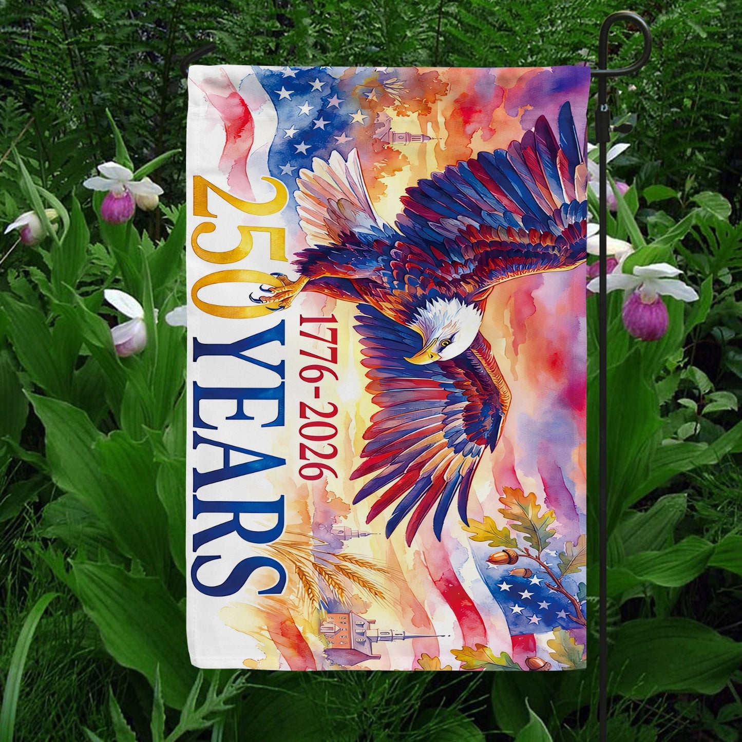 Shineful Gargen Flag 12" x 18" - Freedom Still Soars