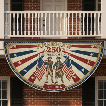 Shineful Decorative Fan Flag America 250th Anniversary Patriotic