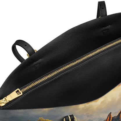Shineful Leather Tote Bag - Blossoming Love