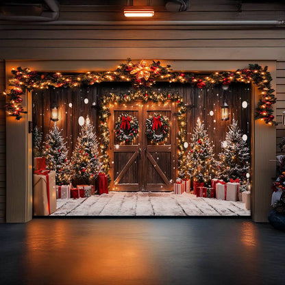 Shineful Garage Door Banner Decoration - Festive Garage