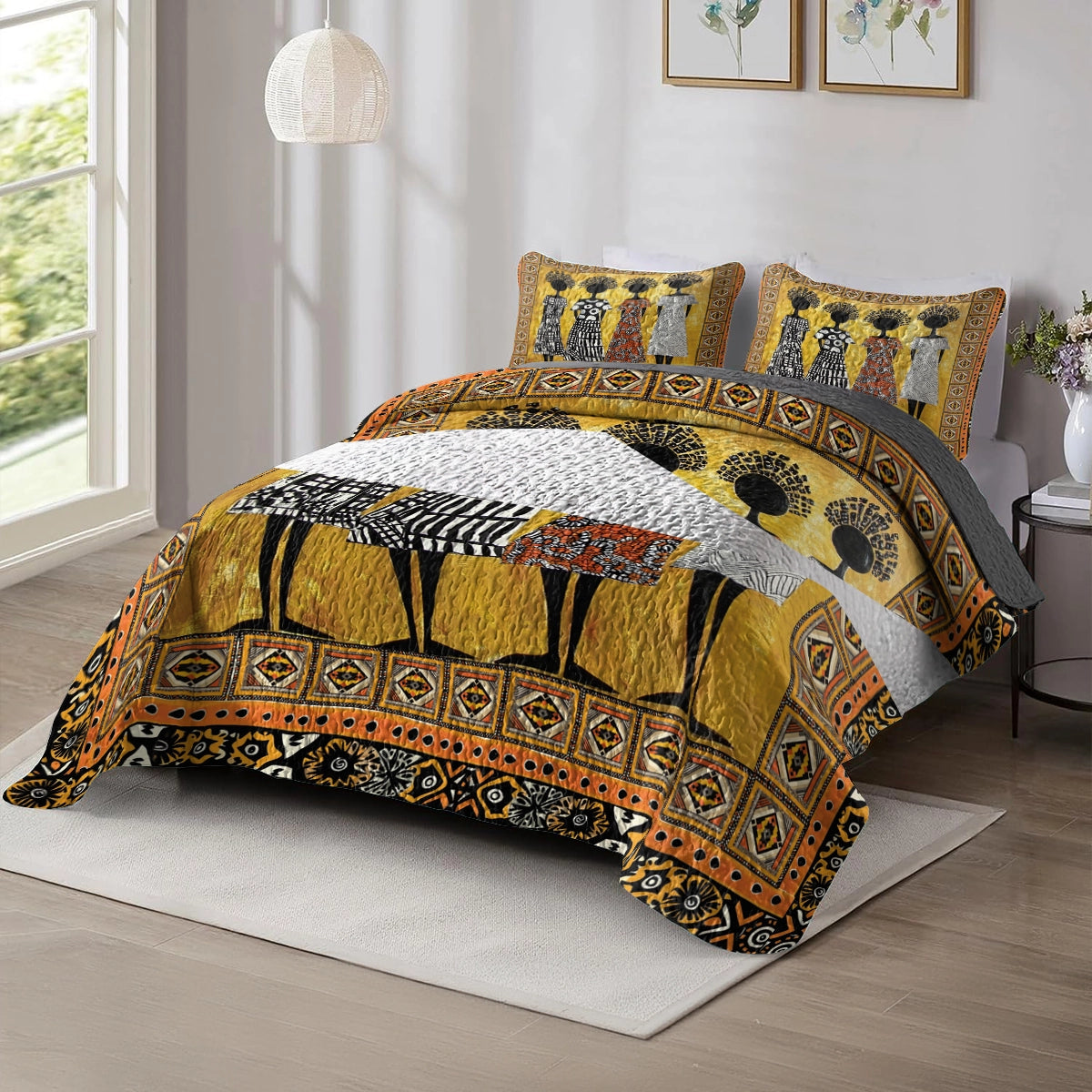 Shineful All Season Quilt 3-Piece Set - Timeless Black Women