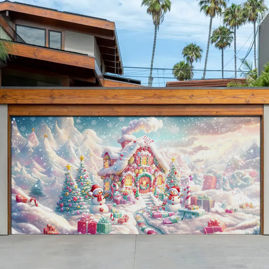 Shineful Garage Door Banner Decoration - Candy Wonderland