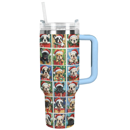 Shineful Tumbler Santa Paws Frenchie