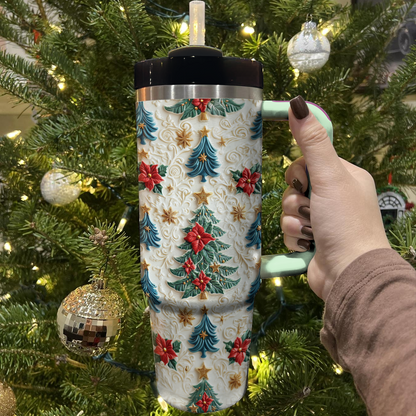 Shineful Glossy Tumbler Enchanted Evergreen Blooms