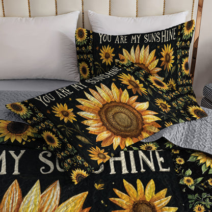 Shineful All Season Quilt 3-Piece Set You Are My Sunshine