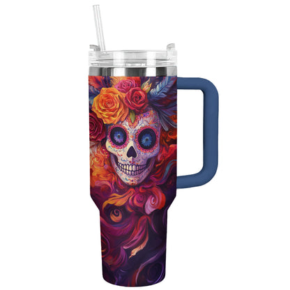 Shineful Tumbler - Fiesta Skull