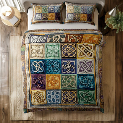 Shineful All Season Quilt 3-Piece Set Celtic Symbolism