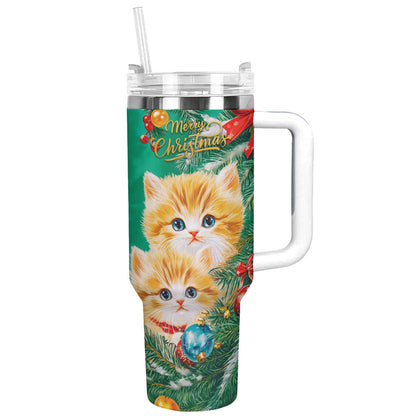 Shineful Tumbler Merry Christmas Kitty