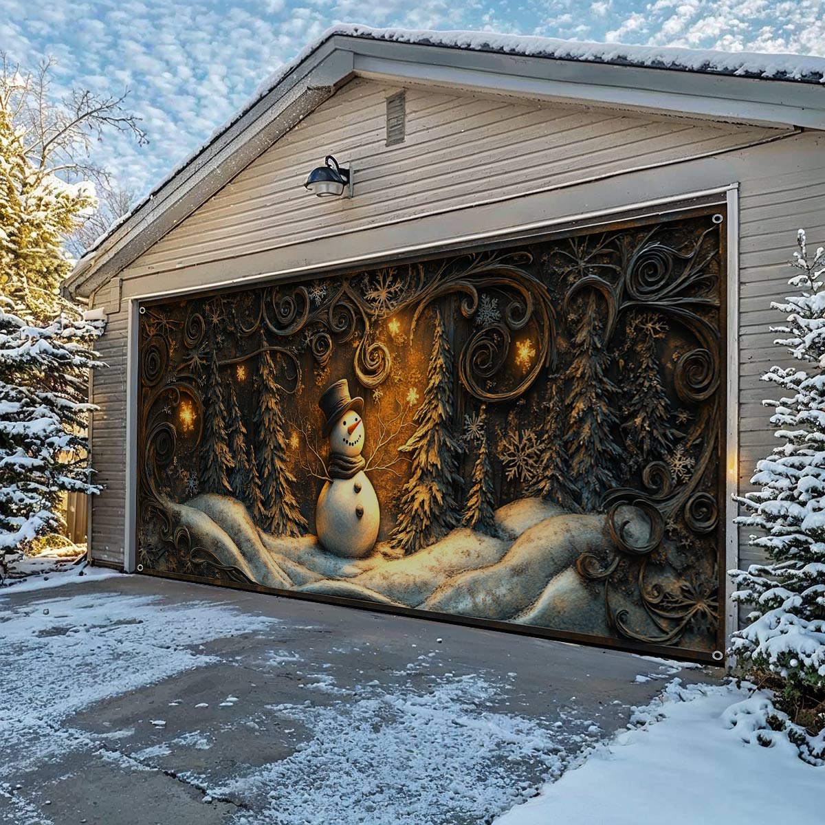 Shineful Garage Door Banner Decoration Holiday Cheer Starts