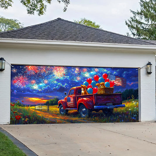 Shineful Garage Door Banner Decoration Ring In The New Year