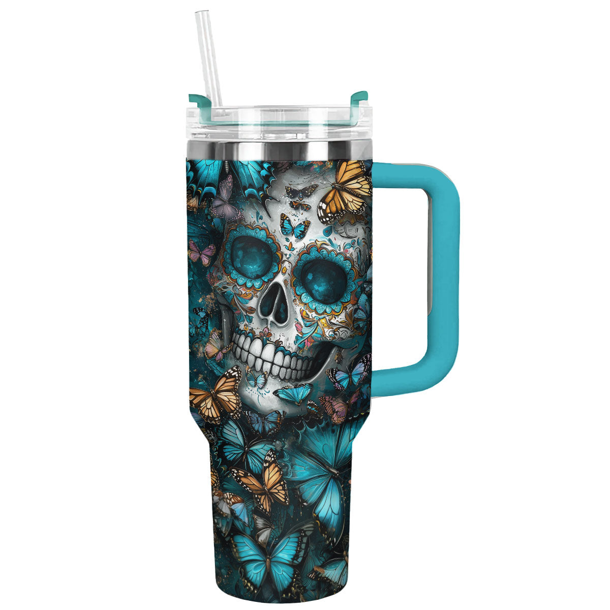 Shineful Tumbler - Mystical Butterfly Sugar Skull