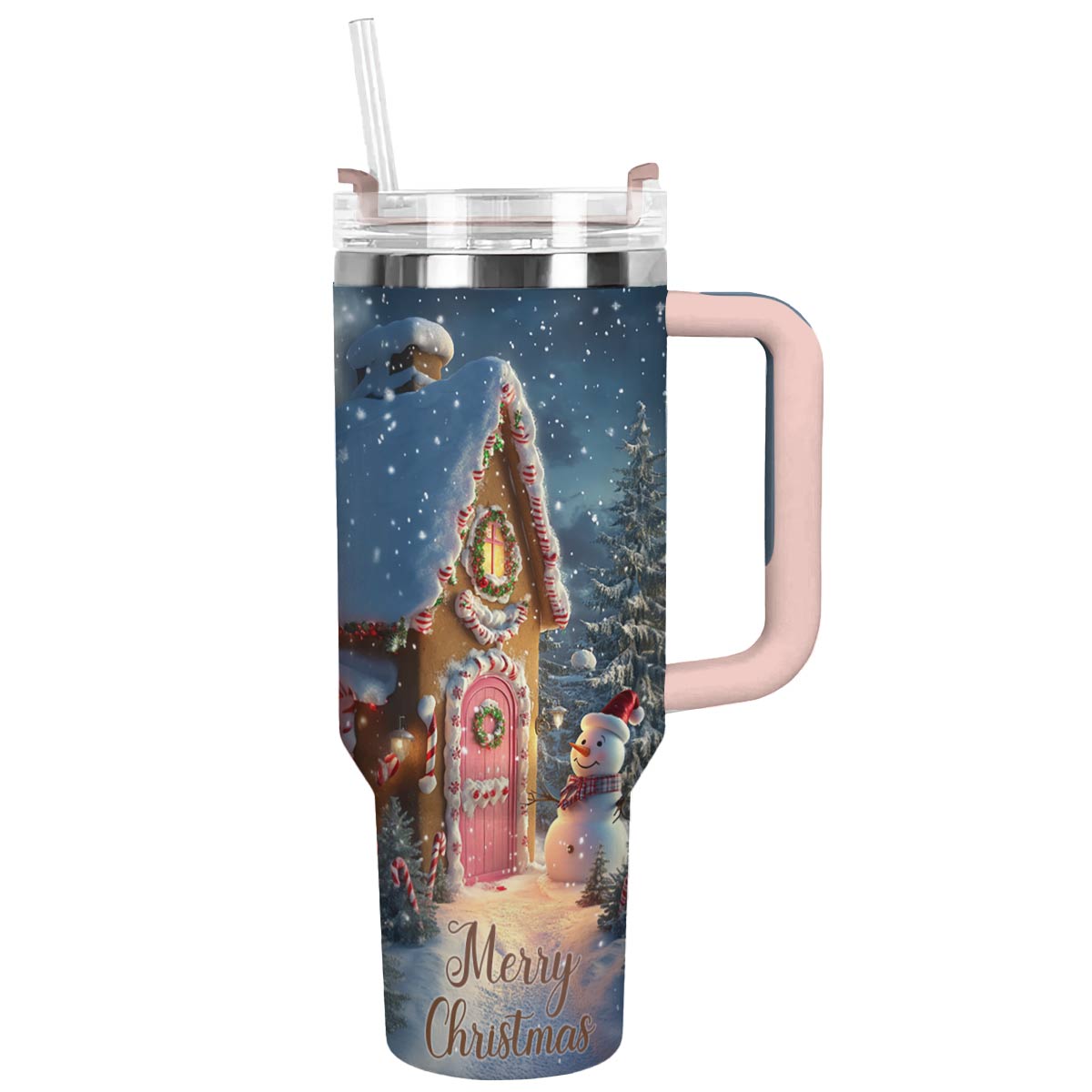 Shineful Tumbler Gingerbread House