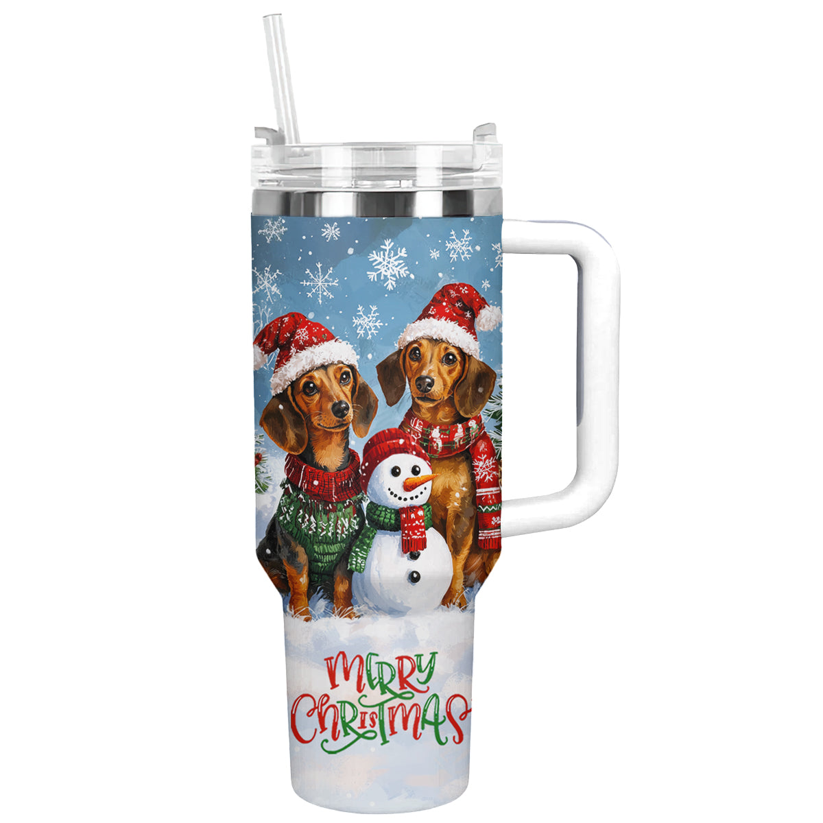 Shineful Tumbler Joyful Christmas Dachshund