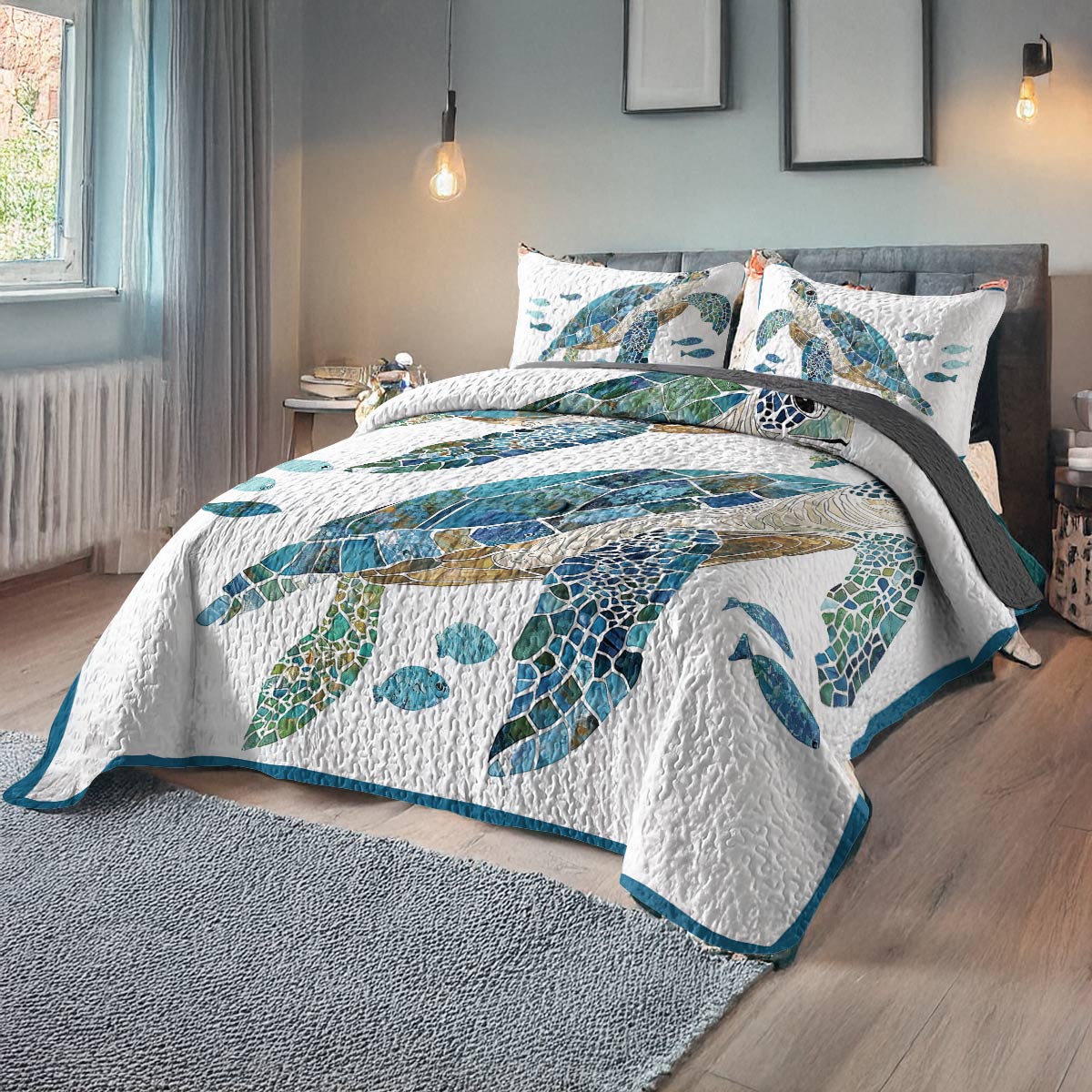 Shineful All Season Quilt 3-Piece Set - Underwater Bliss