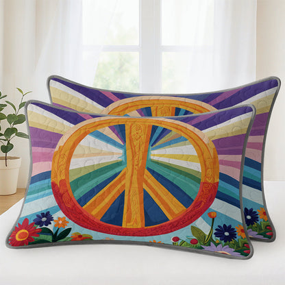 Shineful Quilt 3-Piece Set Peace Bloom