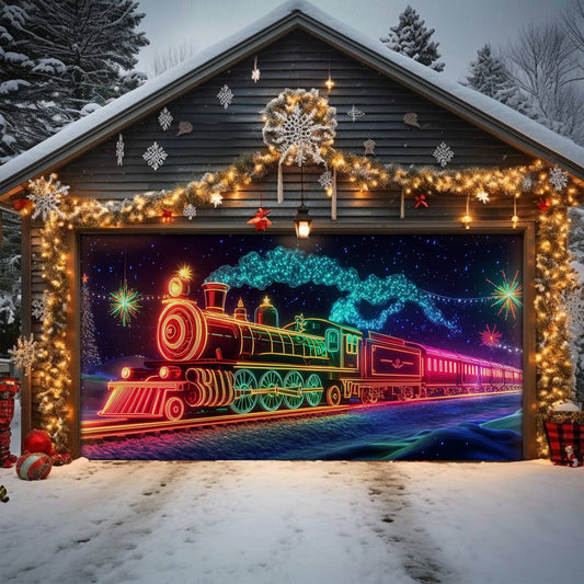 Shineful Garage Door Banner Decoration Holiday Gift Express