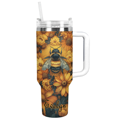 Shineful Tumbler Personlazied Bee Queen