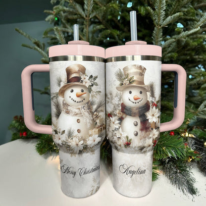 Shineful Tumbler Pesonalized Yellow Snowman