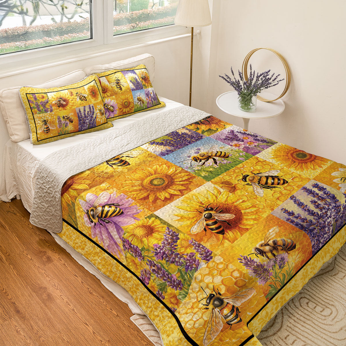 Shineful All Season Quilt 3-Piece Set Bee Sweet