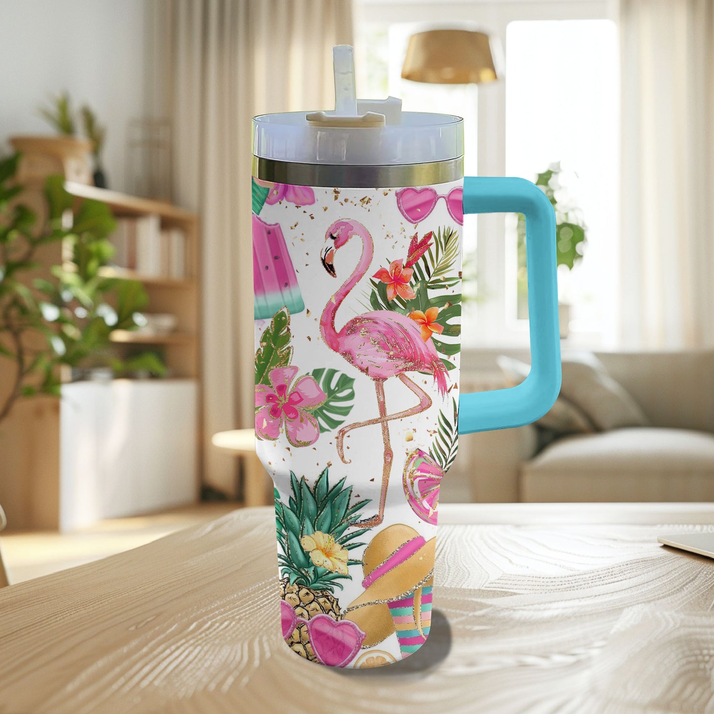 Shineful Tumbler Flamingo In Summerland