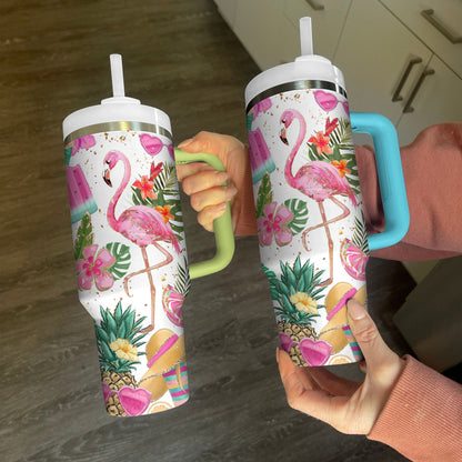 Shineful Tumbler Flamingo In Summerland